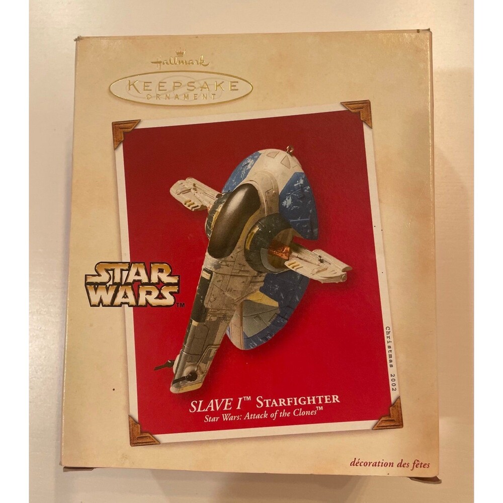 2002 Hallmark Star Wars Slave I Ornament Jango Fett Die Cast QXI8223 Parts Repai
